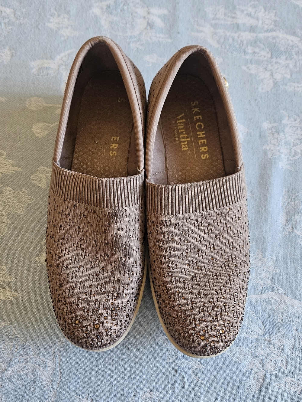 Skechers Martha Stewart Bedford  Gem Women's Slip-On Heeled sneakers Size 8 - Picture 6 of 10